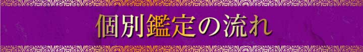 個別鑑定の流れ